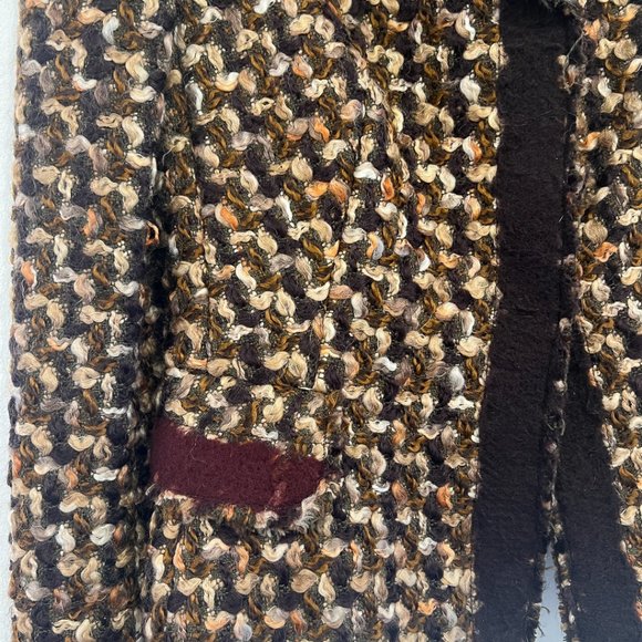 Prada Brown Tweed 3 snap Blazer Size 42 - Picture 4 of 14